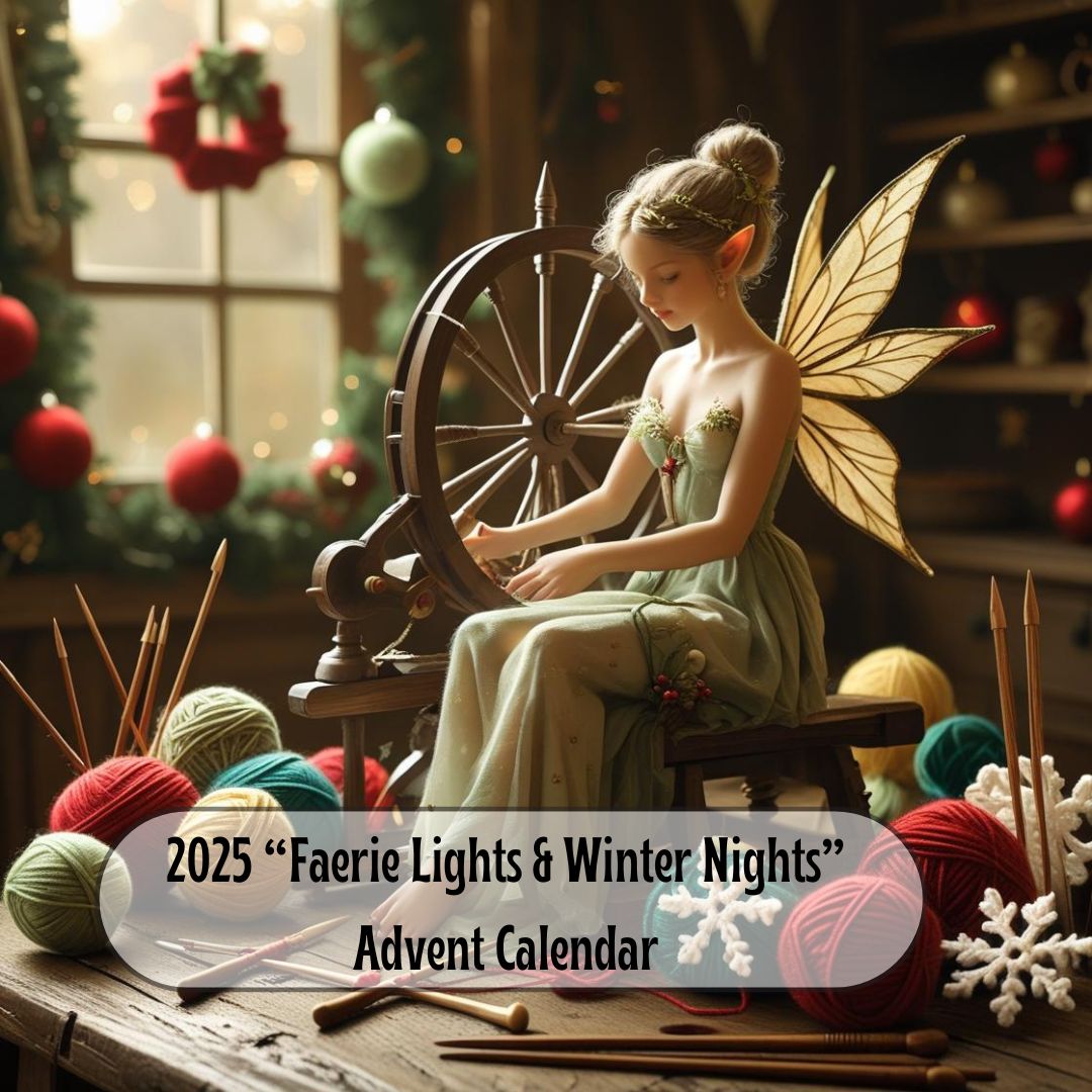 " Faerie Lights & Winter Nights" 2025 Spin AND Knit or Crochet Along