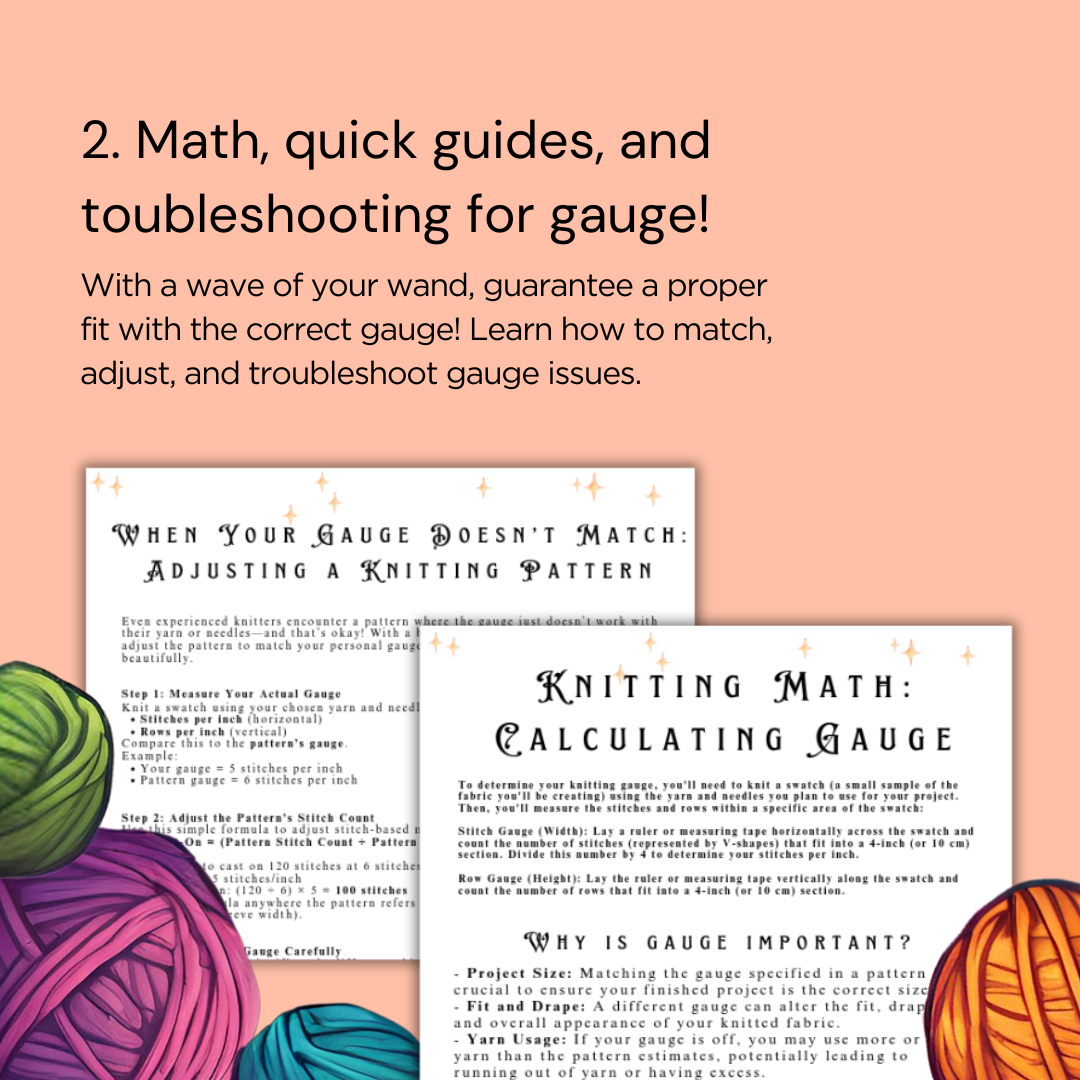 The Knitter’s Spellbook of Magical Math & Fiber Lore - Printable