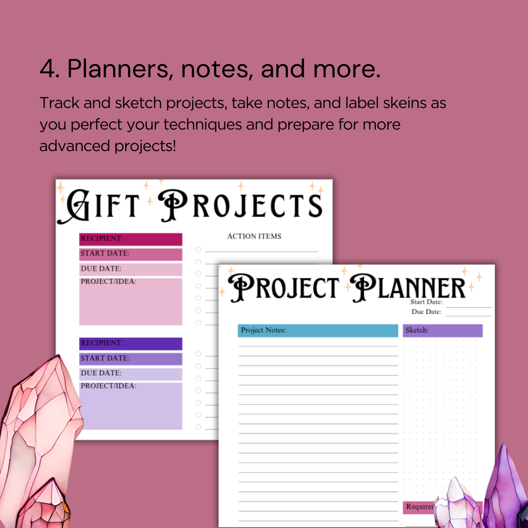 š§āāļø Faerie-Dusted Magical Spinnerās Journal - Printable