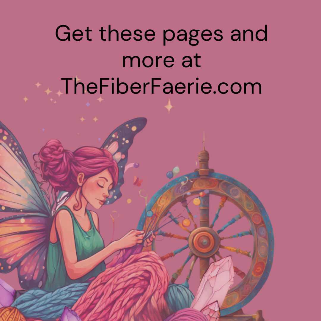 š§āāļø Faerie-Dusted Magical Spinnerās Journal - Printable