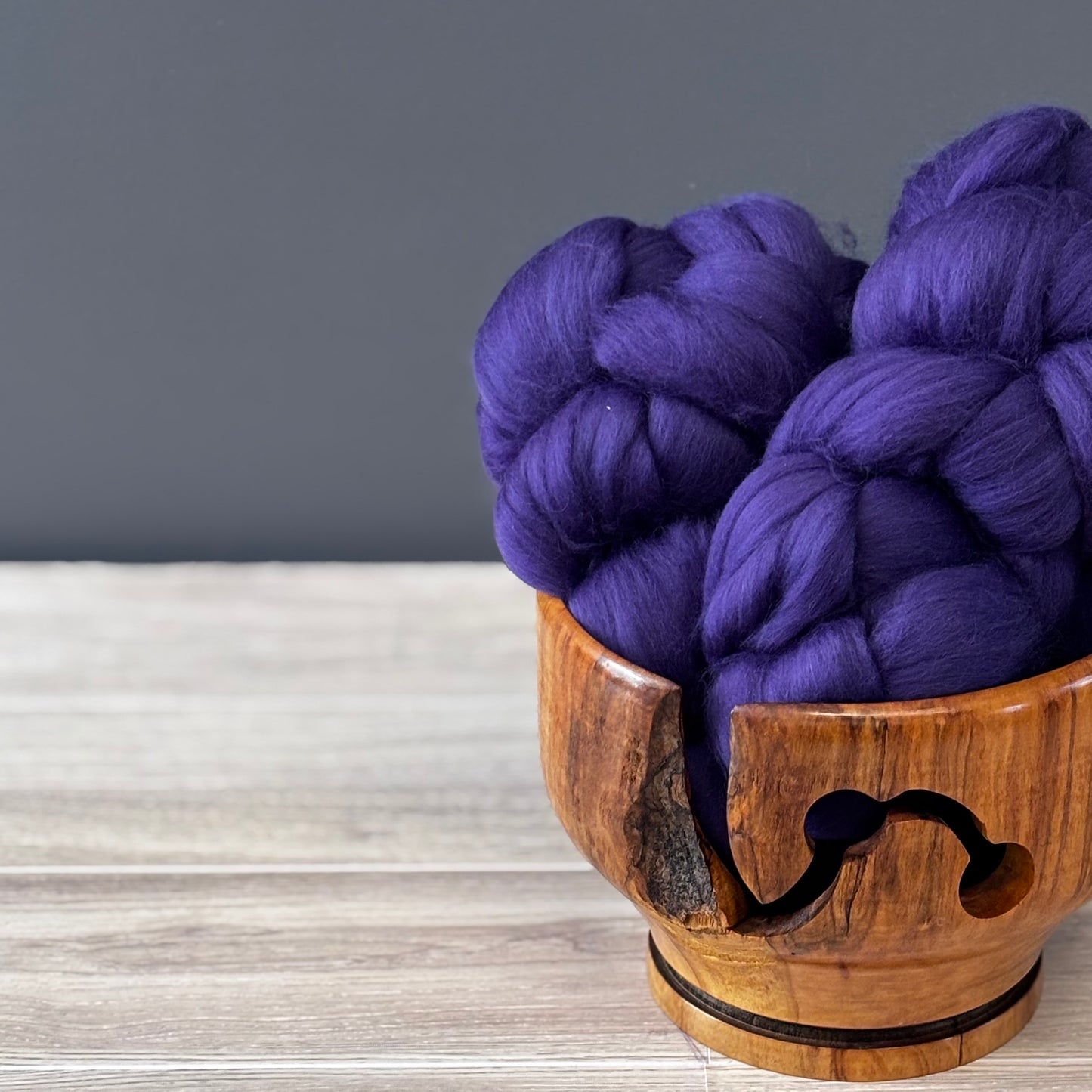 Amethyst Superfine Merino Wool Combed Top - Roving - - Spinning Fiber for Spinning Wheel