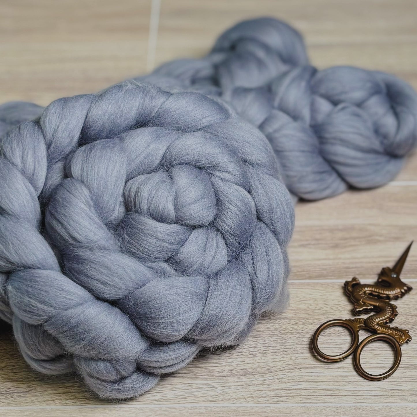 Ash Superfine Merino Wool - spinning fiber for beginners
