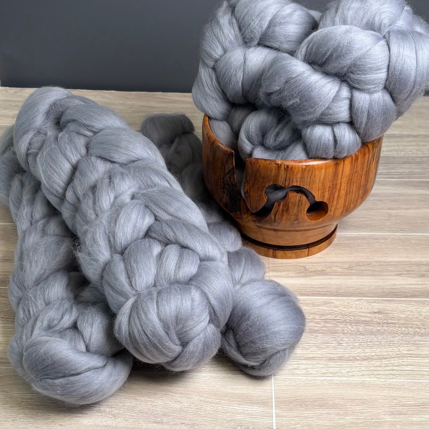 Ash Superfine Merino Wool - spinning fiber for beginners