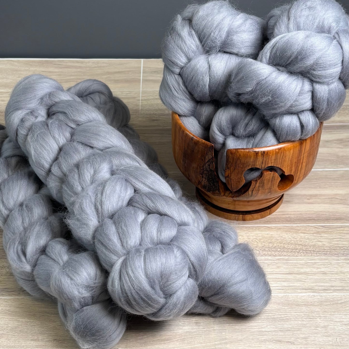 Ash Superfine Merino Wool - spinning fiber for beginners