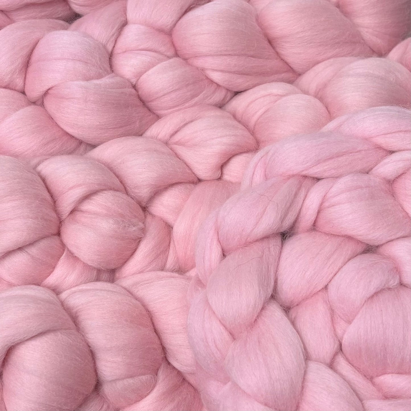 Candy Floss Superfine Merino Wool - Light Pink - Spinning Wool for beginners