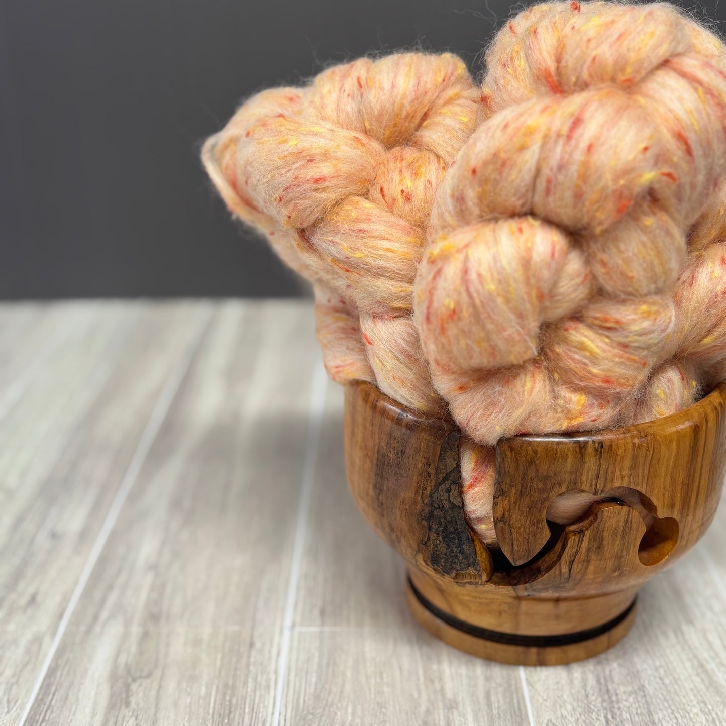 Crumpet Tweed Top - South American Wool & Viscose - Combed Top - Wool Roving - Fiber for Spinning