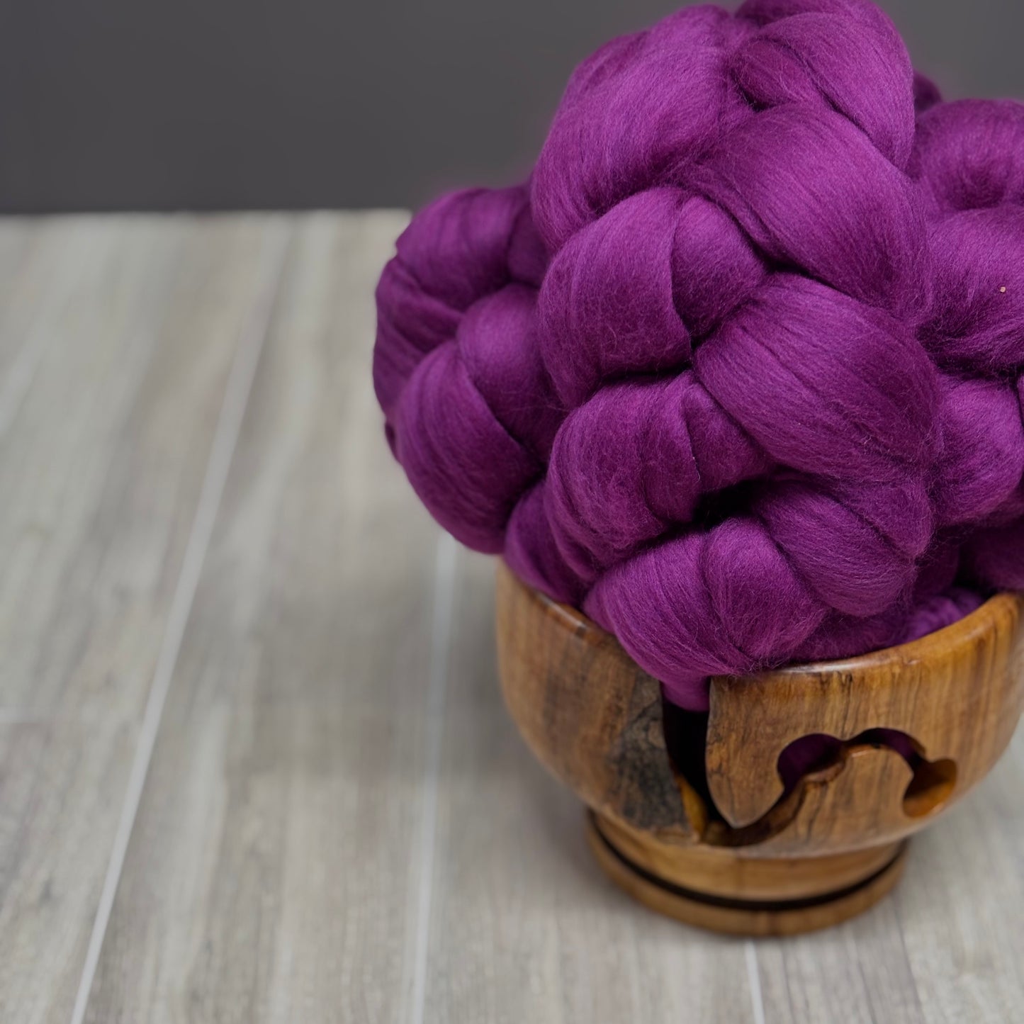 Damson Superfine Merino Wool - Fuschia - Spinning Wool