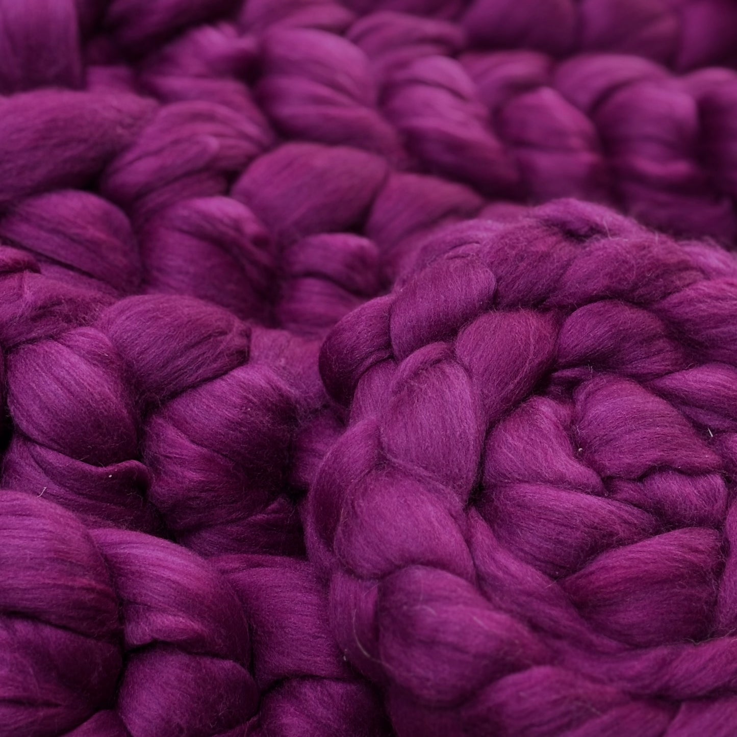Damson Superfine Merino Wool - Fuschia - Spinning Wool