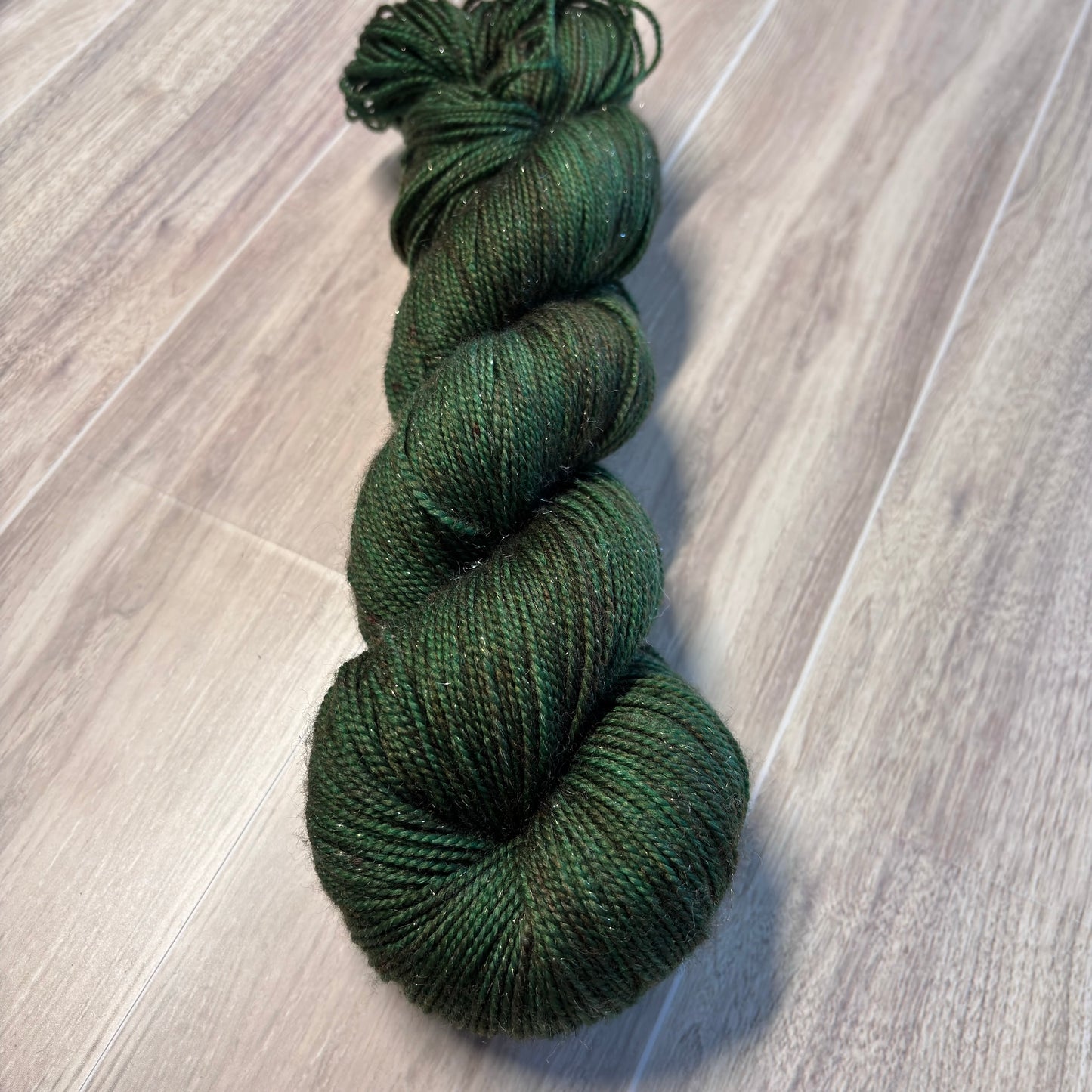 "Evergreen" Sparkle -Fingering / Sock