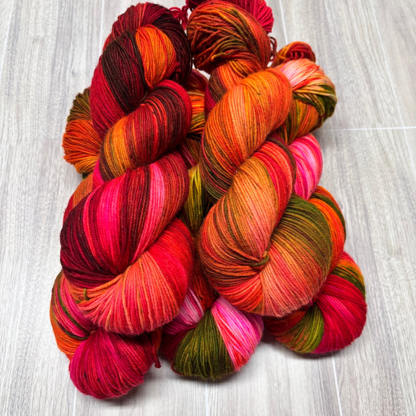 "Heir of Fire" Fingering/Sock Yarn