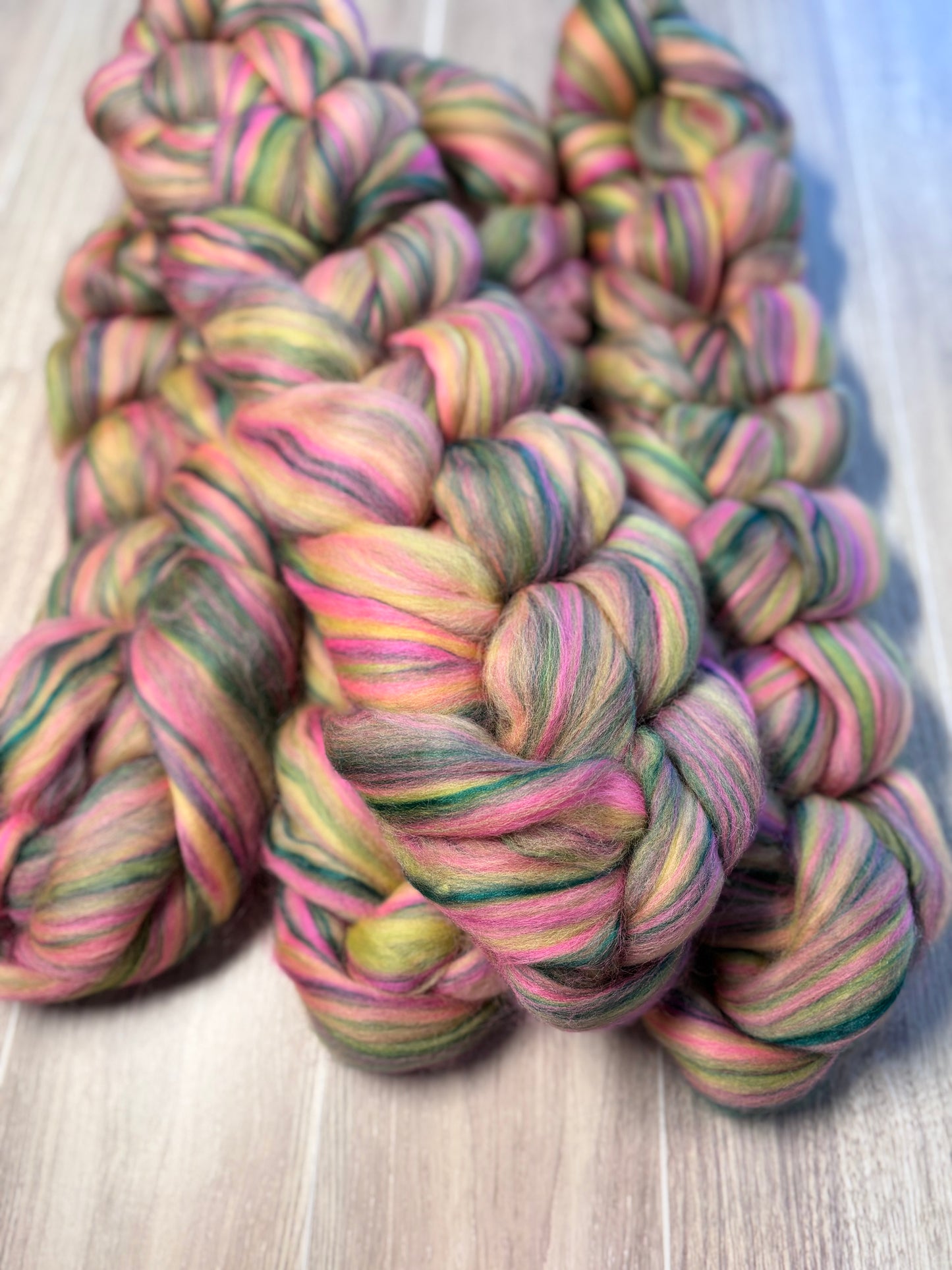 Hickory Dickory - Merino Wool & Bamboo Roving