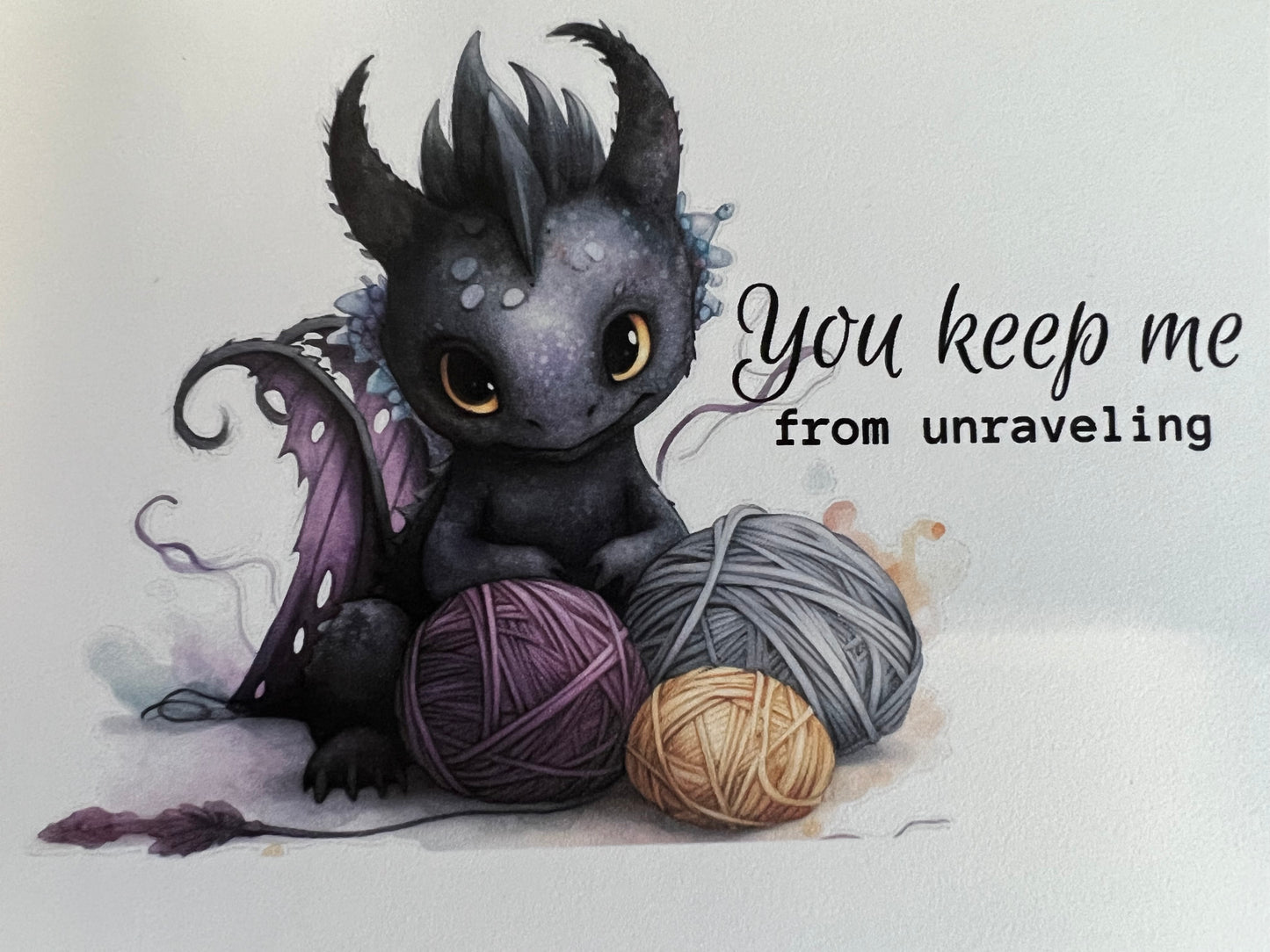 Knitting Notecards - Dragons