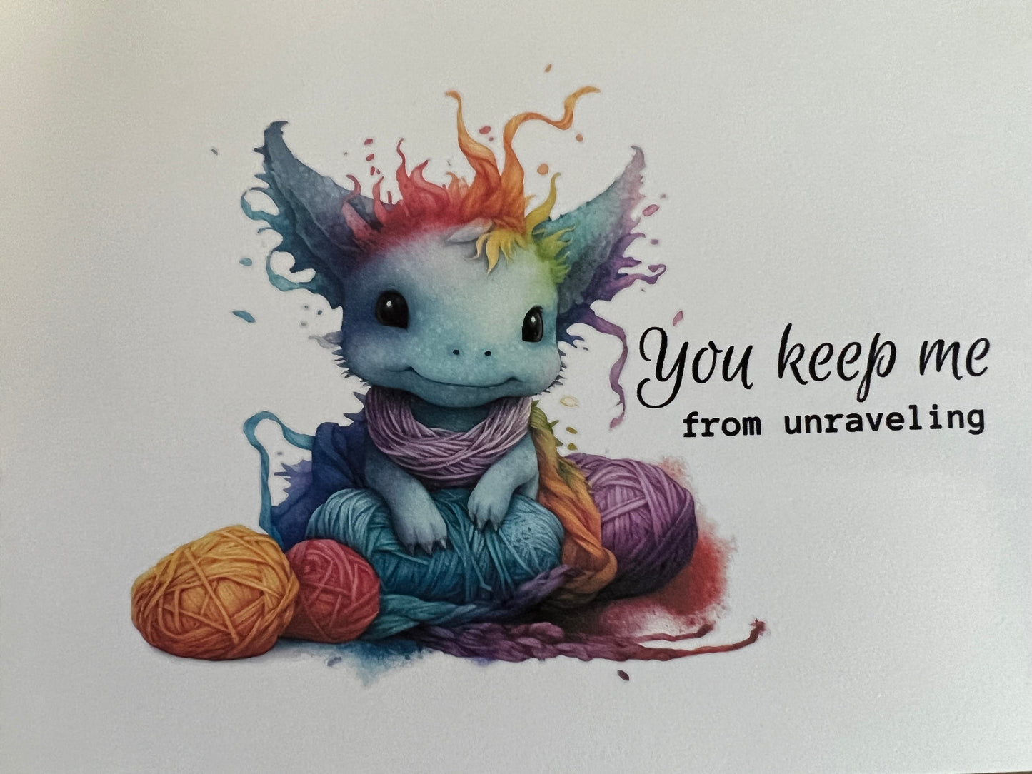 Knitting Notecards - Dragons