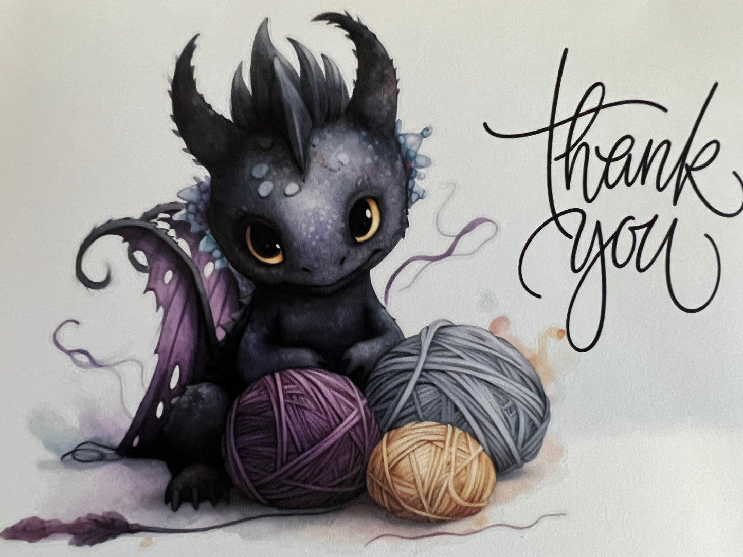 Knitting Notecards - Dragons