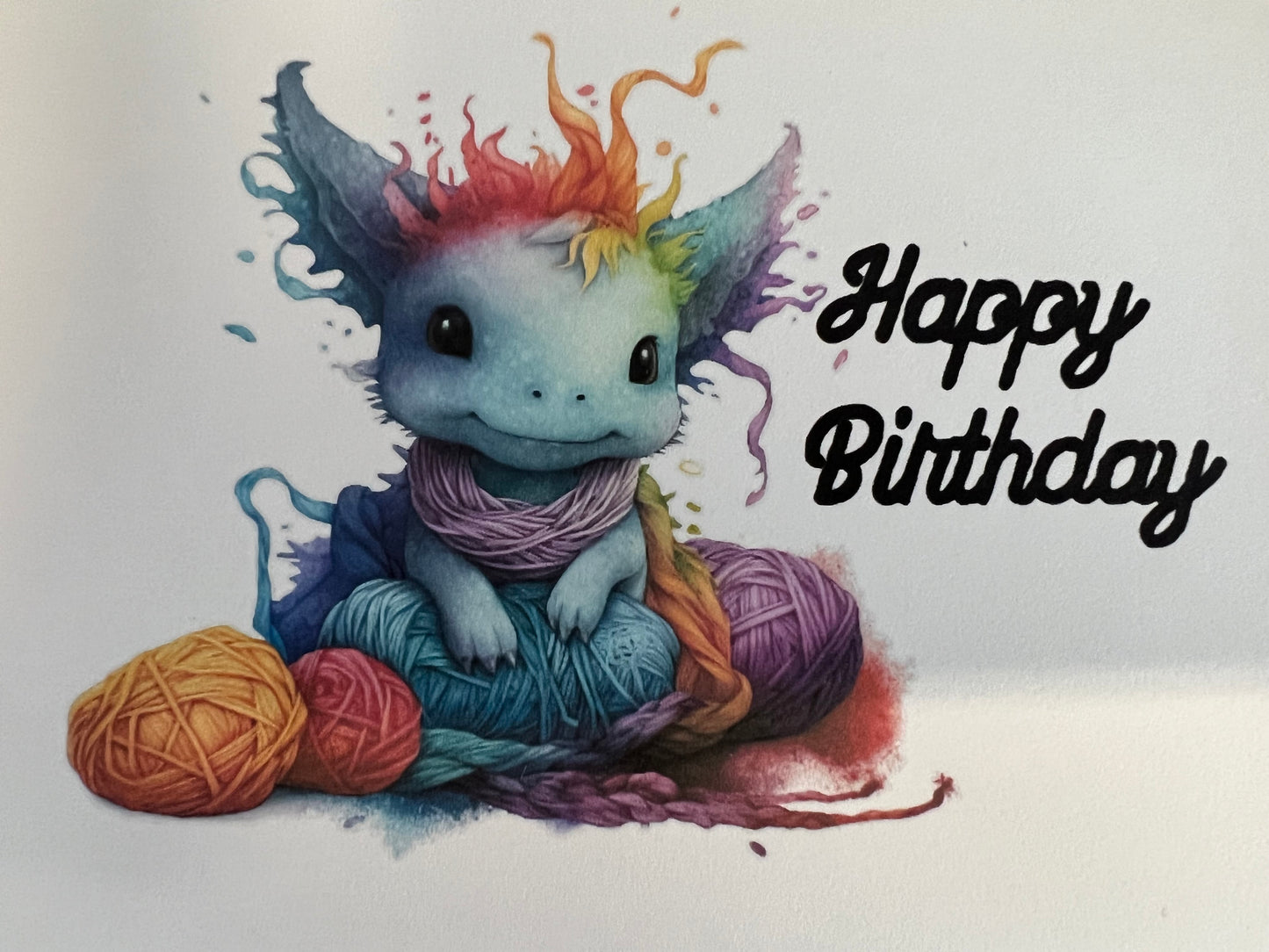 Knitting Notecards - Dragons