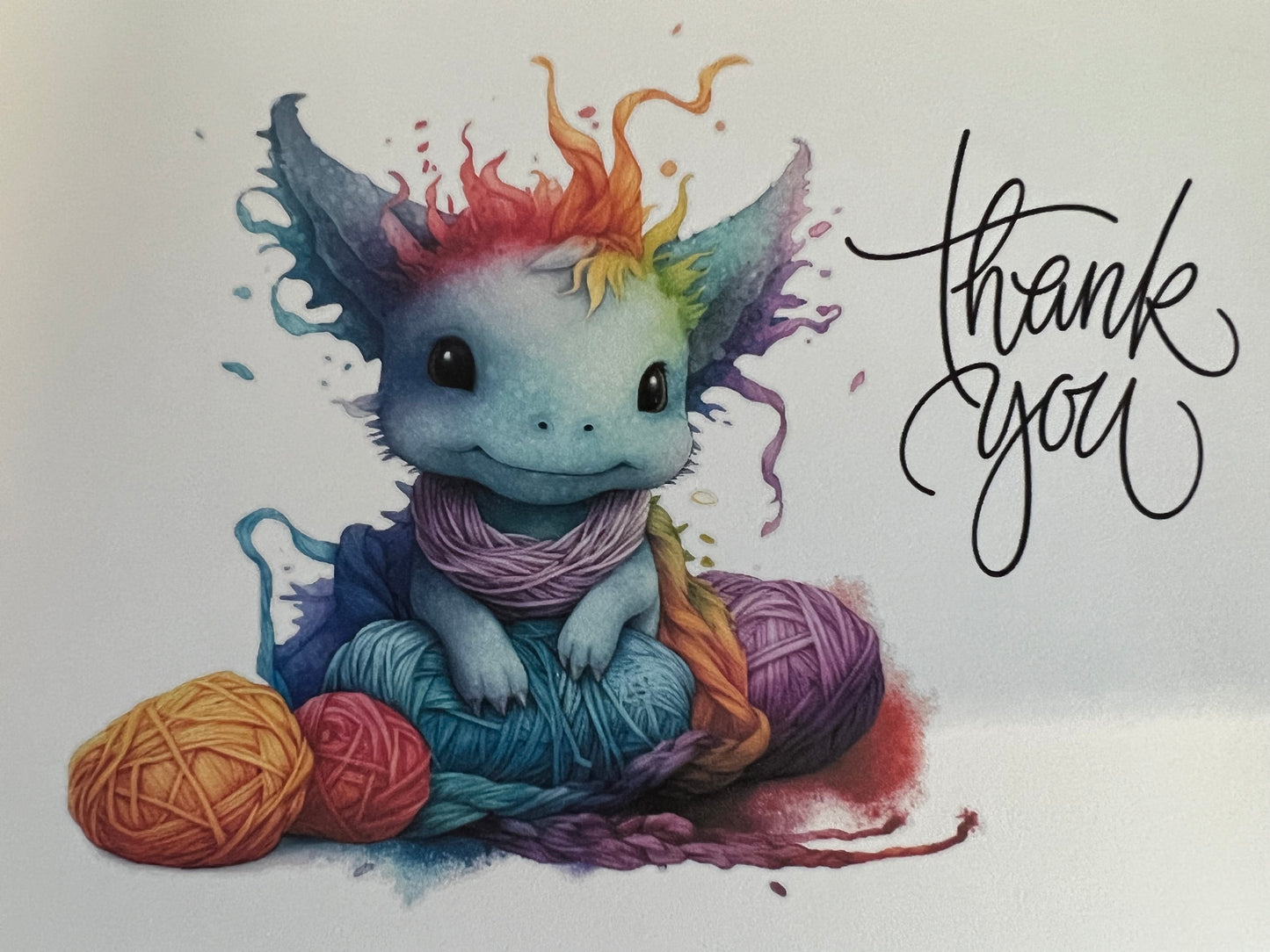 Knitting Notecards - Dragons