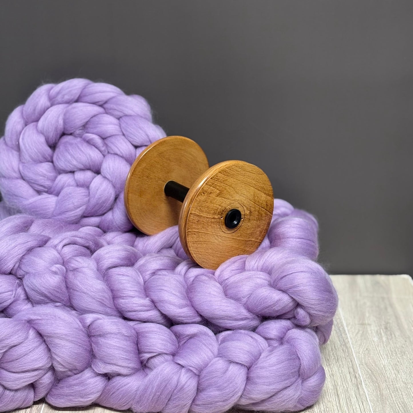 Lavender Superfine Merino Wool - spinning fiber for beginners