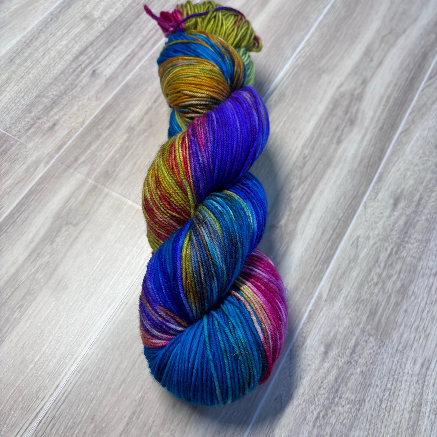 "Lisa Frank Explosion" - Fingering / Sock Weight Yarn