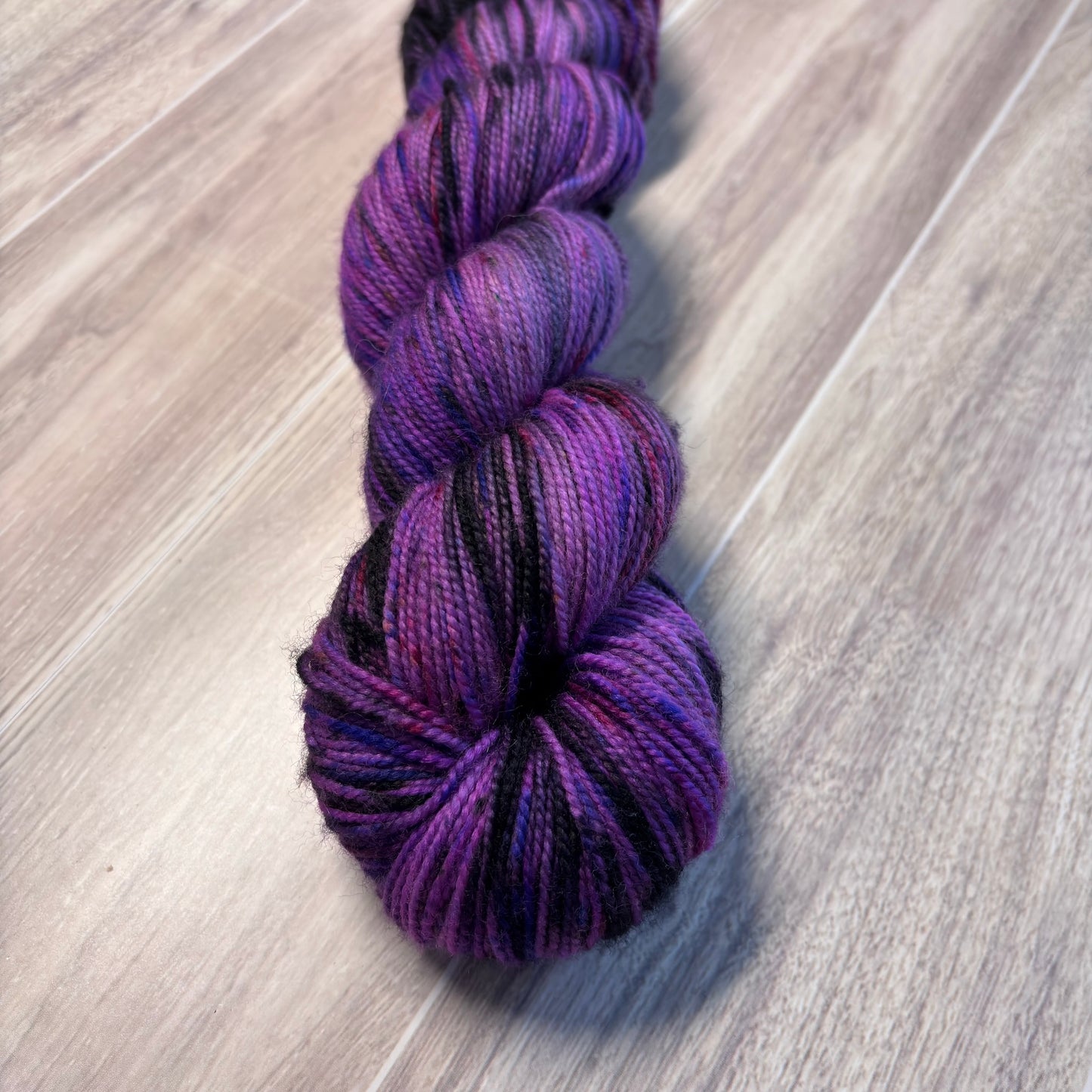 "Purple Party" Sock Fingering Weight Yarn