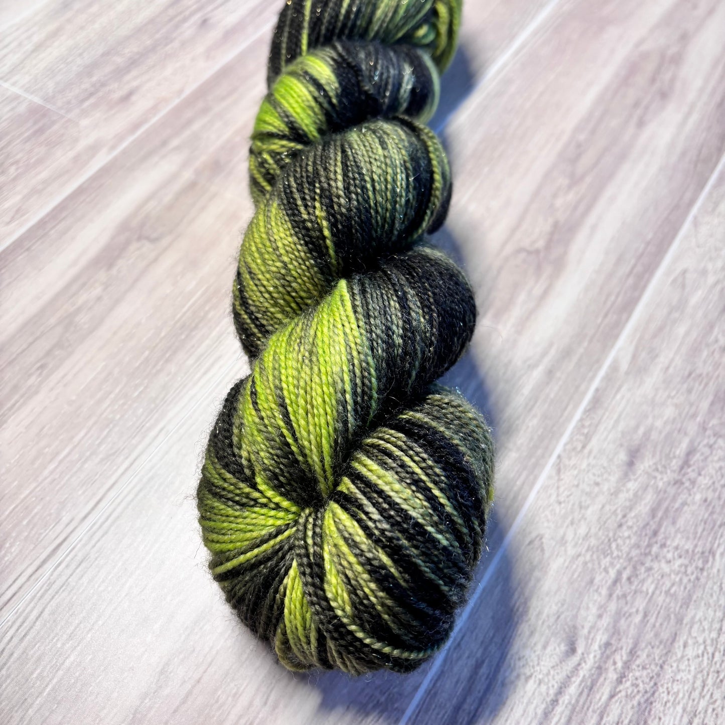 "The Juice is Loose" Sparkle Sock Fingering Weight Yarn