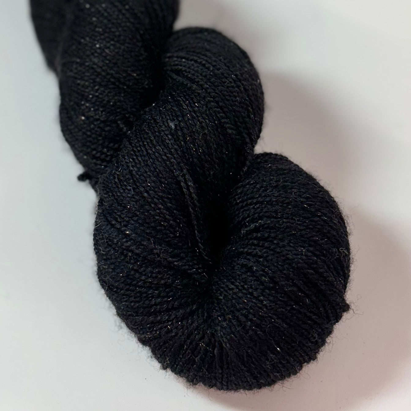 Black Magic Sparkle Sock Fingering Weight Yarn