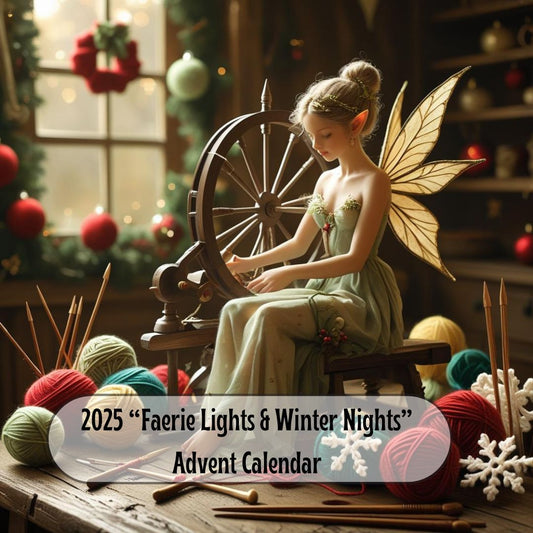 " Faerie Lights & Winter Nights" 2025 Spin AND Knit or Crochet Along