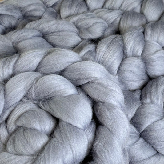 Ash Superfine Merino Wool - spinning fiber for beginners