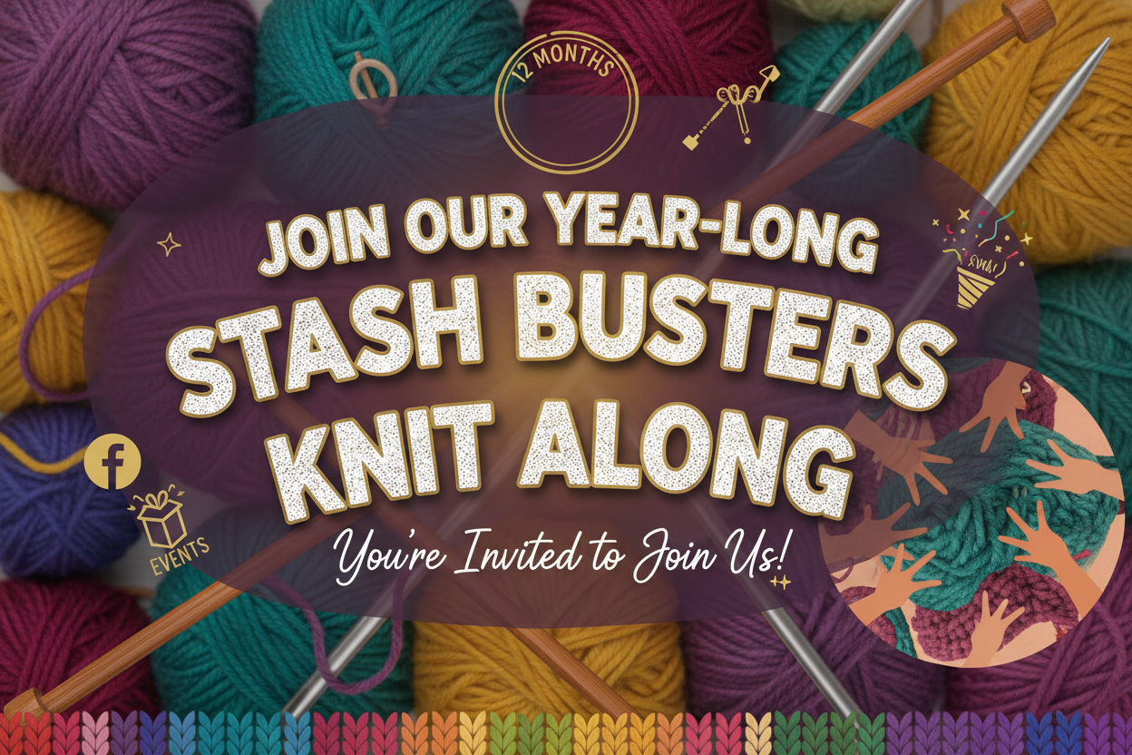 Stash Busters Year-Long Knit Along - Community Access + Journal - Printable