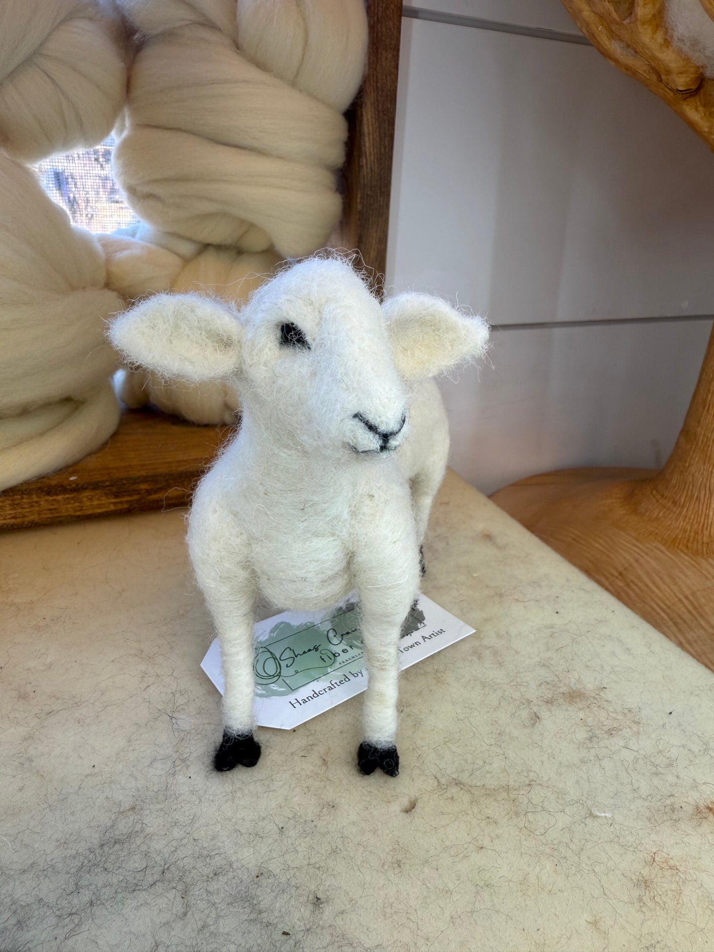 Spun & Done Quarterly Fiber Club - Learn Needle Felting with Adorable Sheep Kit