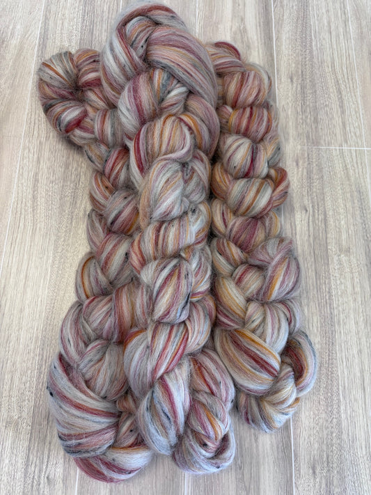 Dusty Raven - SW Merino, Baby Alpaca, BFL, Viscose & Wool Nepps