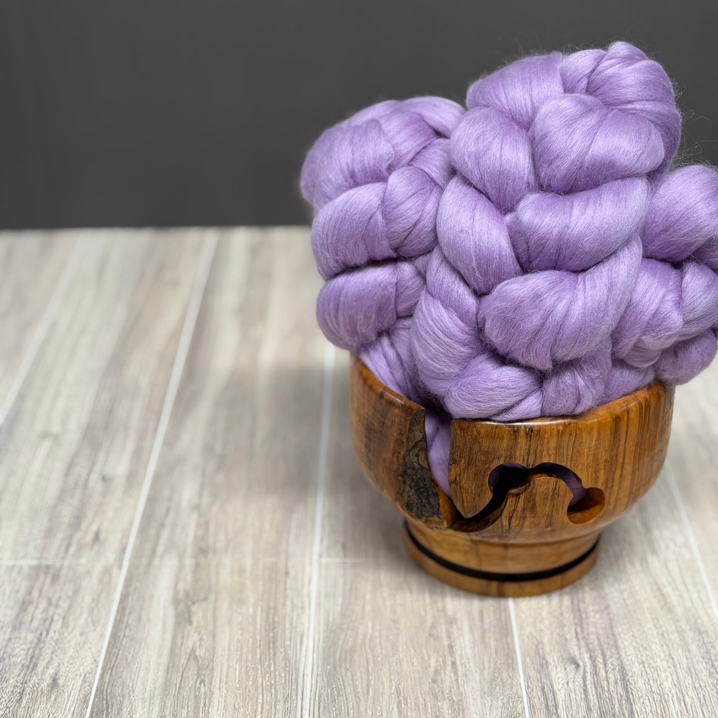 Lavender Superfine Merino Wool - spinning fiber for beginners