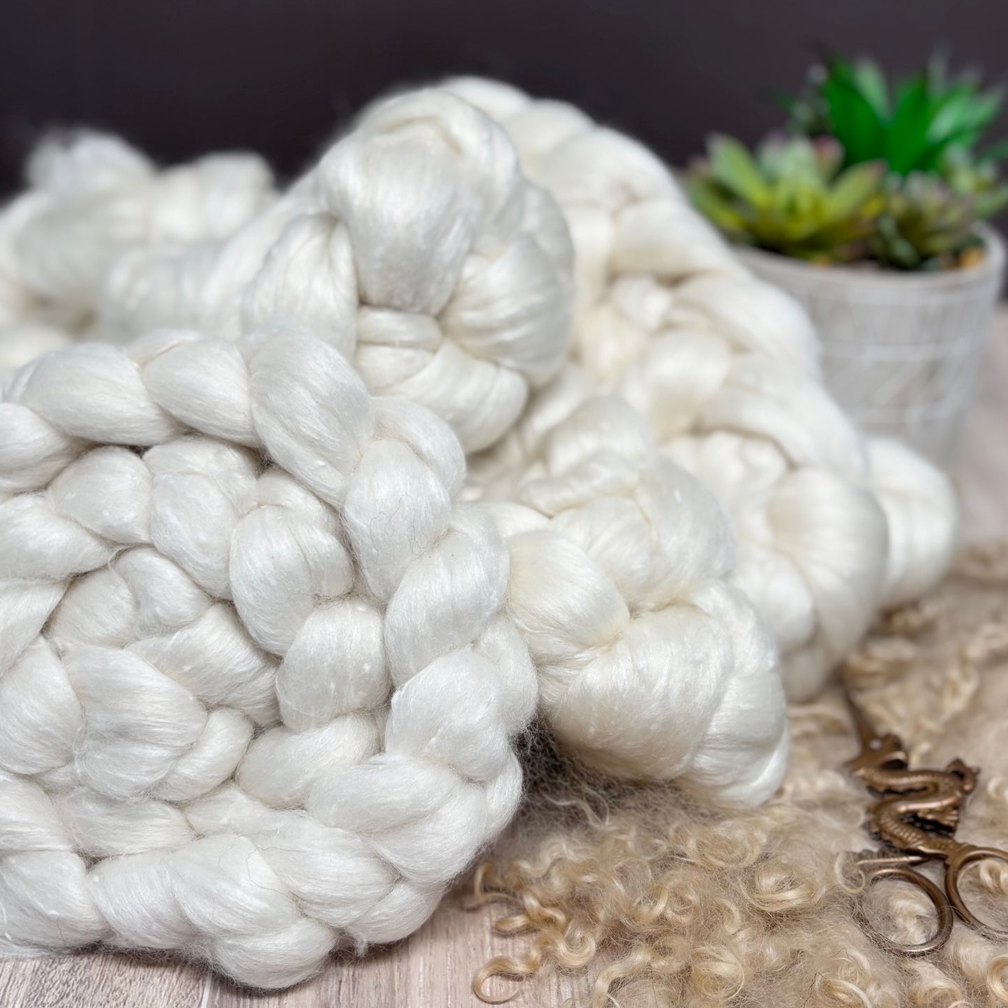 Lullaby - Merino Wool, South American Wool, Bamboo, & Viscose - Fiber for Spinning