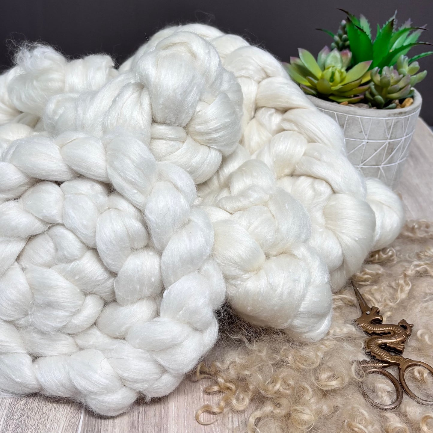 Lullaby - Merino Wool, South American Wool, Bamboo, & Viscose - Fiber for Spinning