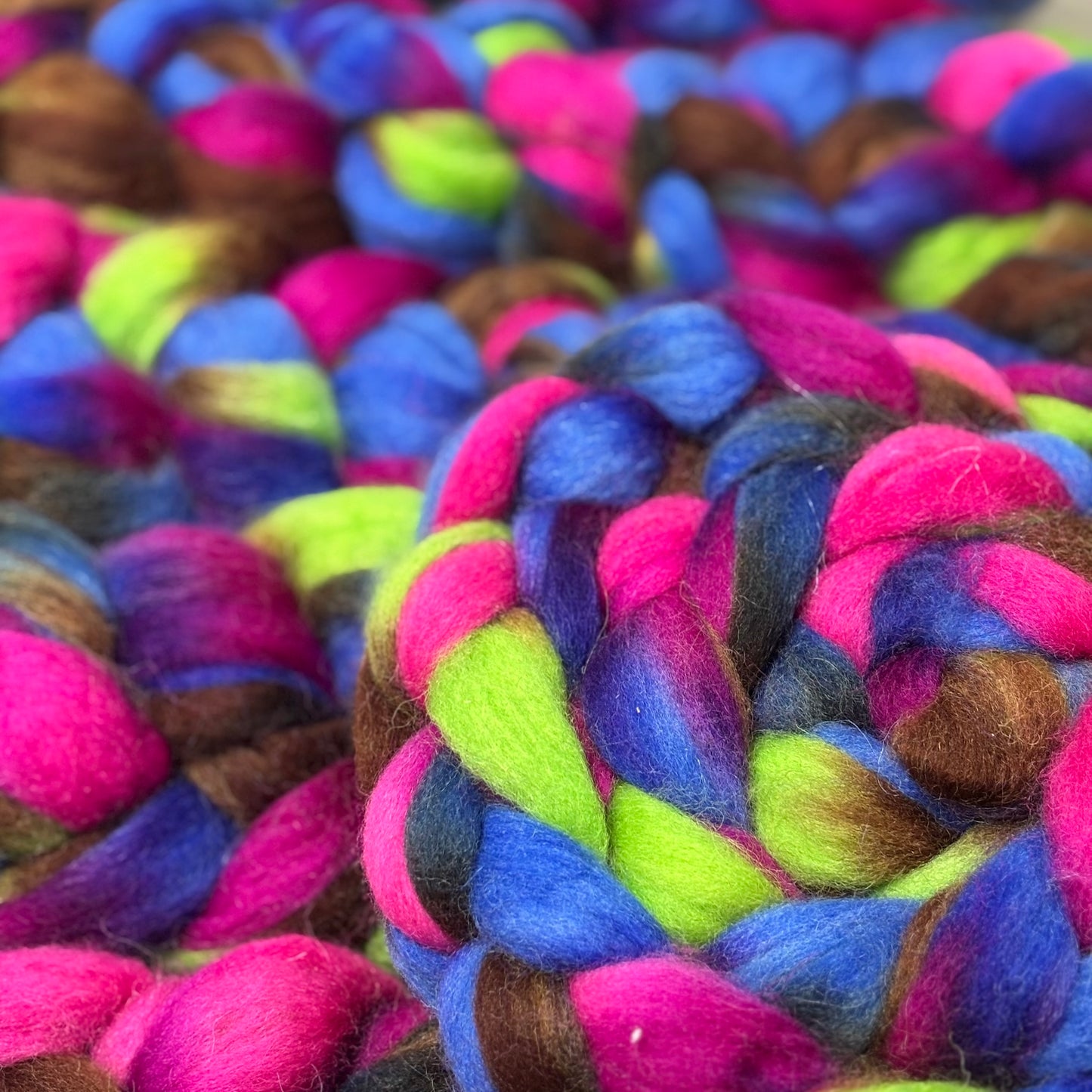 Mercury Wool Top - Multicolored - Combed Top - Wool Roving for Spinning wool or felting