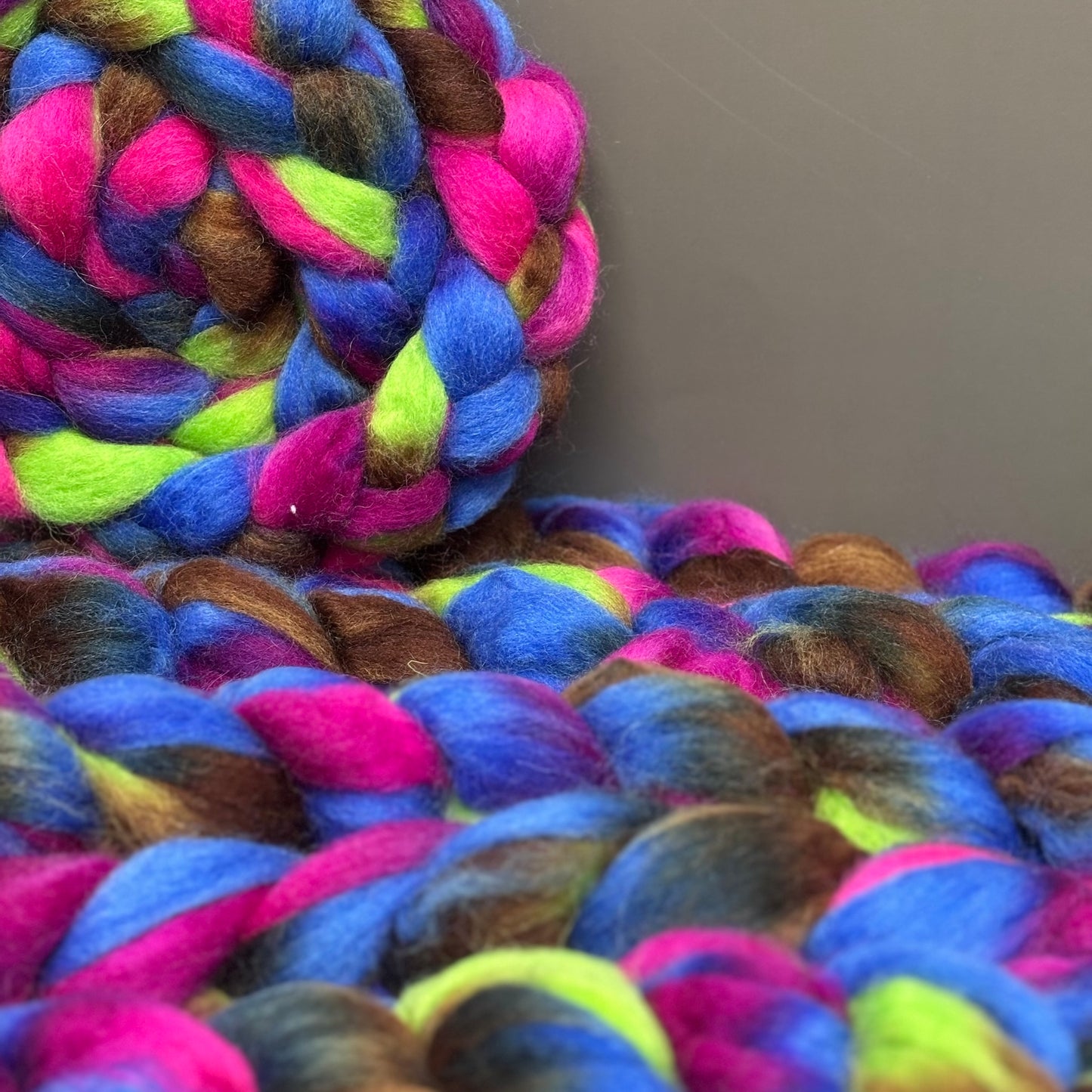 Mercury Wool Top - Multicolored - Combed Top - Wool Roving for Spinning wool or felting