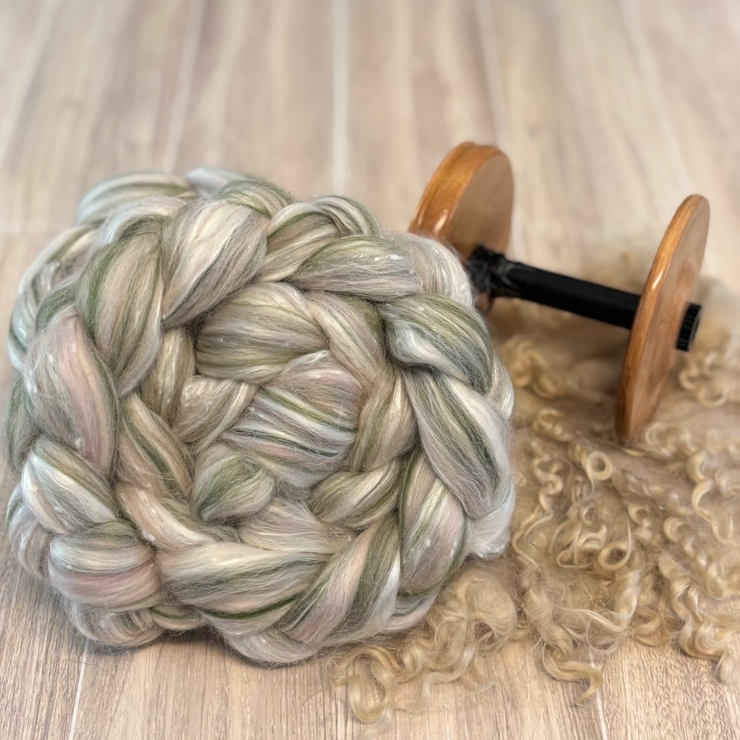 Minky Winky - Merino Wool, Mulberry Silk, Alpaca Wool, & Viscose - Fiber for Spinning