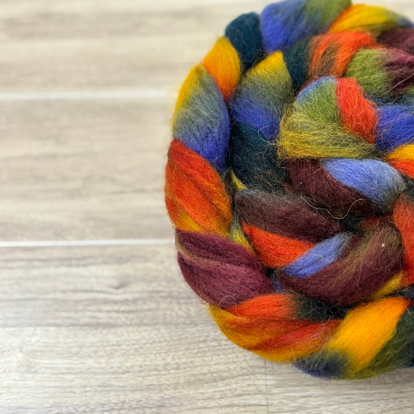 Neptune Wool Top - Multicolored - Combed Top - Wool Roving for Spinning wool or felting