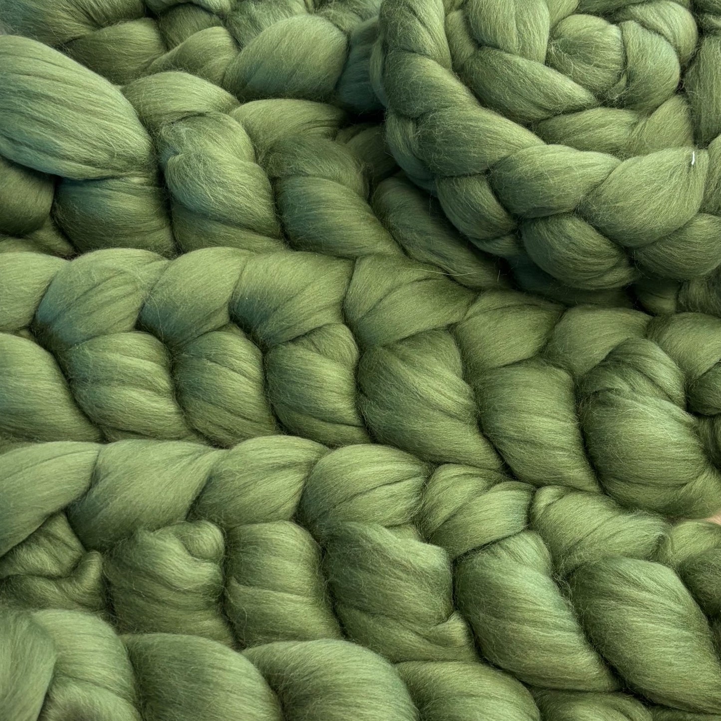 Olive Superfine Merino Wool - Spinning Wool - Spinning fiber for beginners