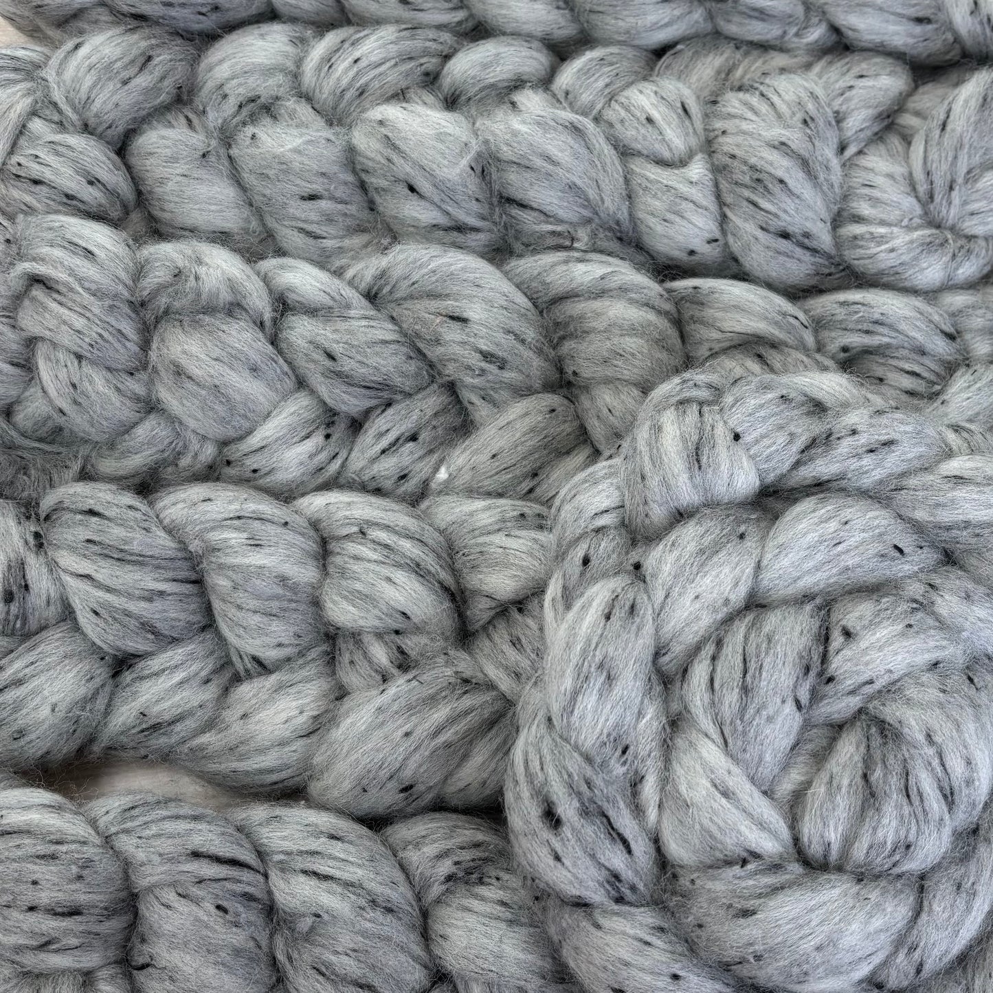 Railway Grey Tweed Roving Combed Top for Spinning