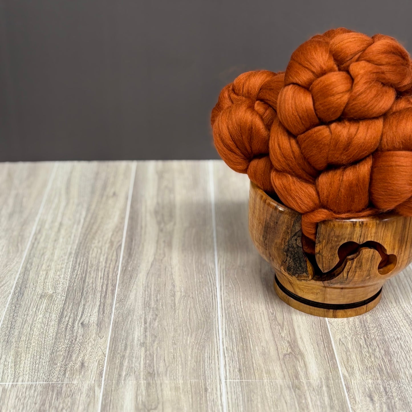 Rust Superfine Merino Wool - spinning fiber for beginners