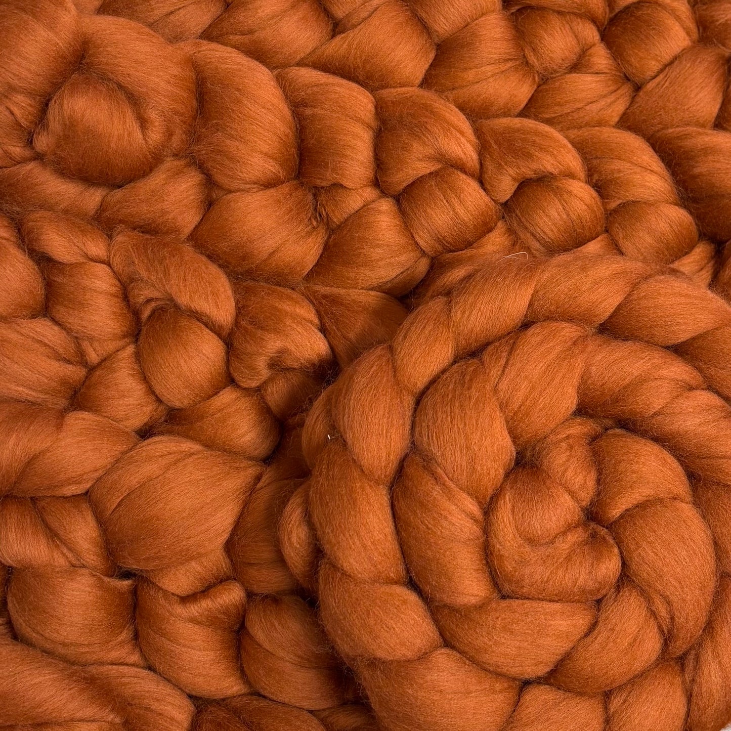 Rust Superfine Merino Wool - spinning fiber for beginners