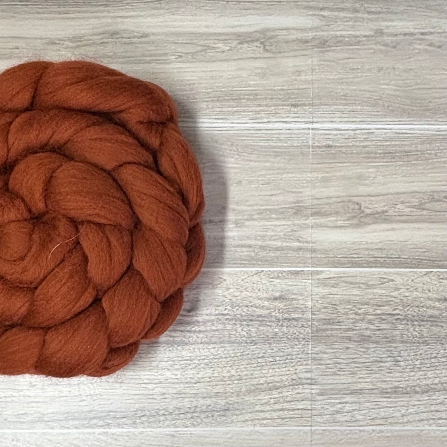 Rust Superfine Merino Wool - spinning fiber for beginners