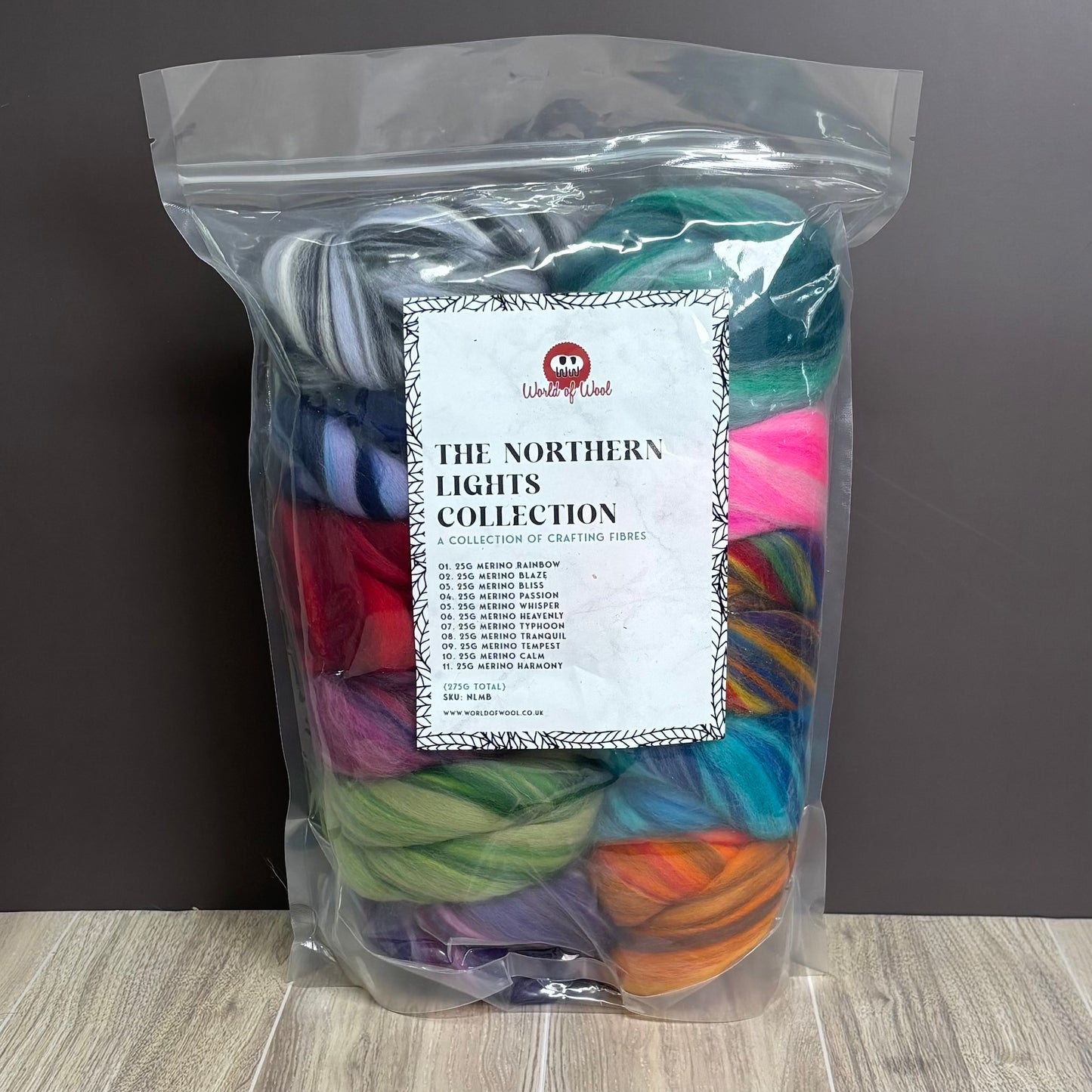 Northern Lights Range Sampler - Merino Wool spinning fiber for beginners