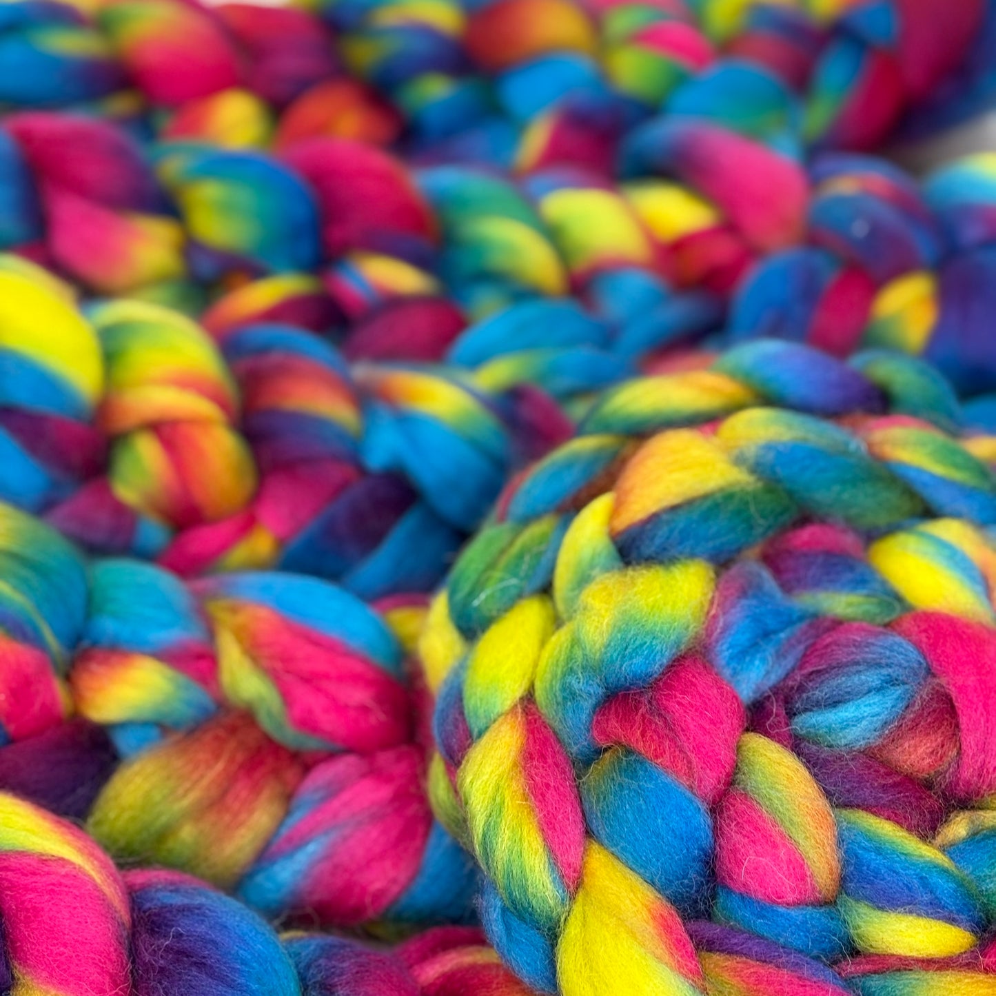 Venus Wool Top - Rainbow - Combed Top - Wool Roving for Spinning wool or felting