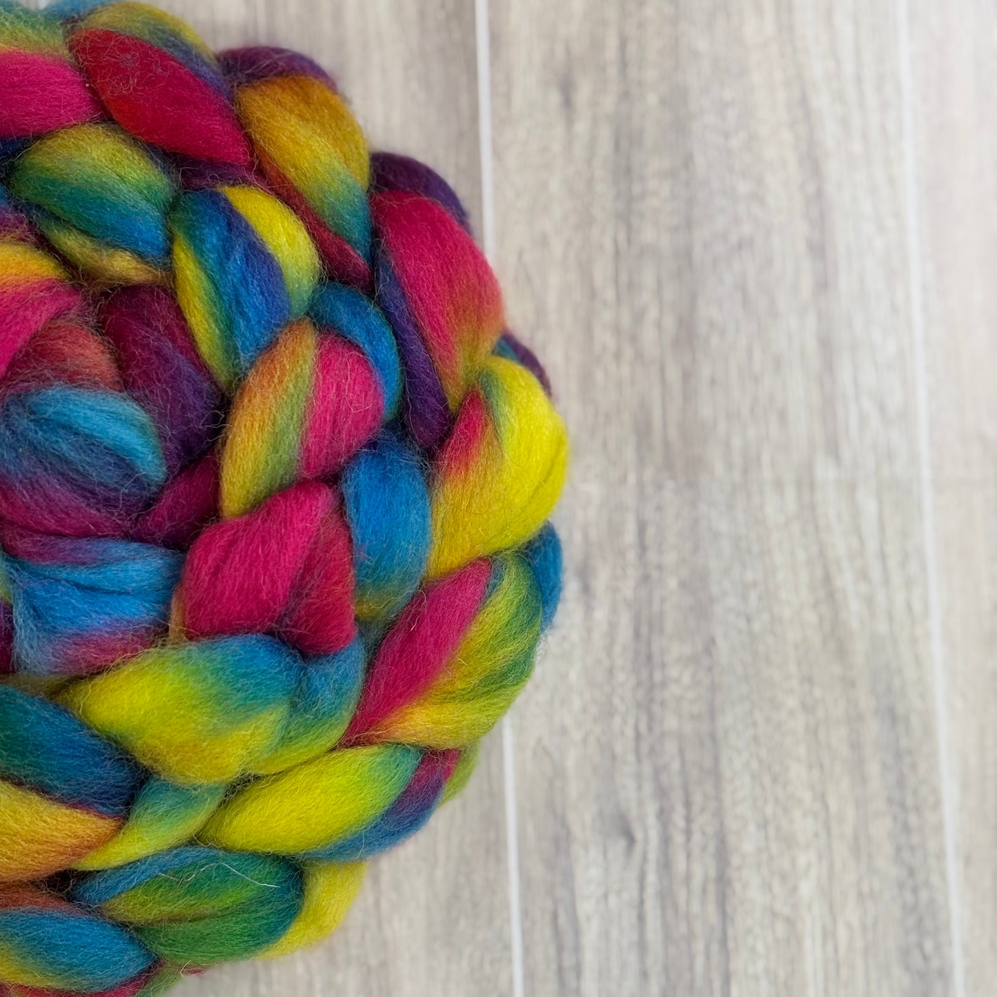 Venus Wool Top - Rainbow - Combed Top - Wool Roving for Spinning wool or felting