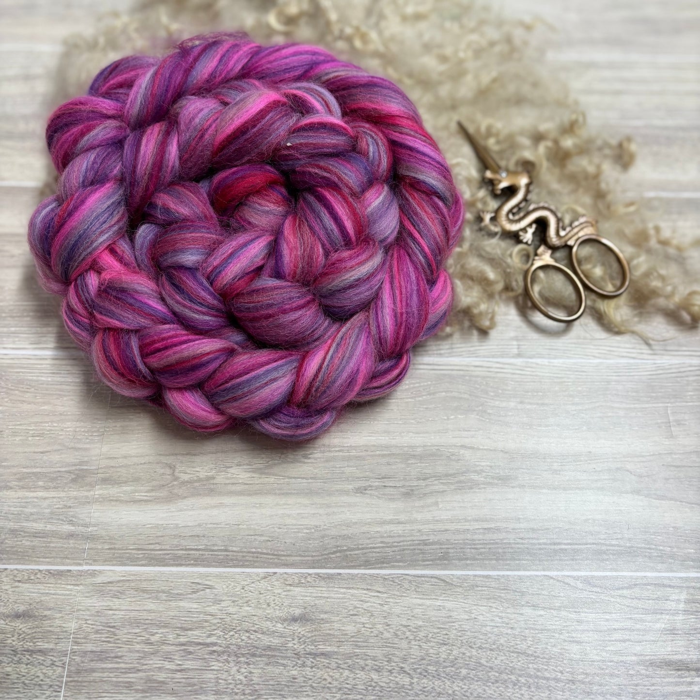 Whisper - Merino Wool Blend - spinning fiber for beginners